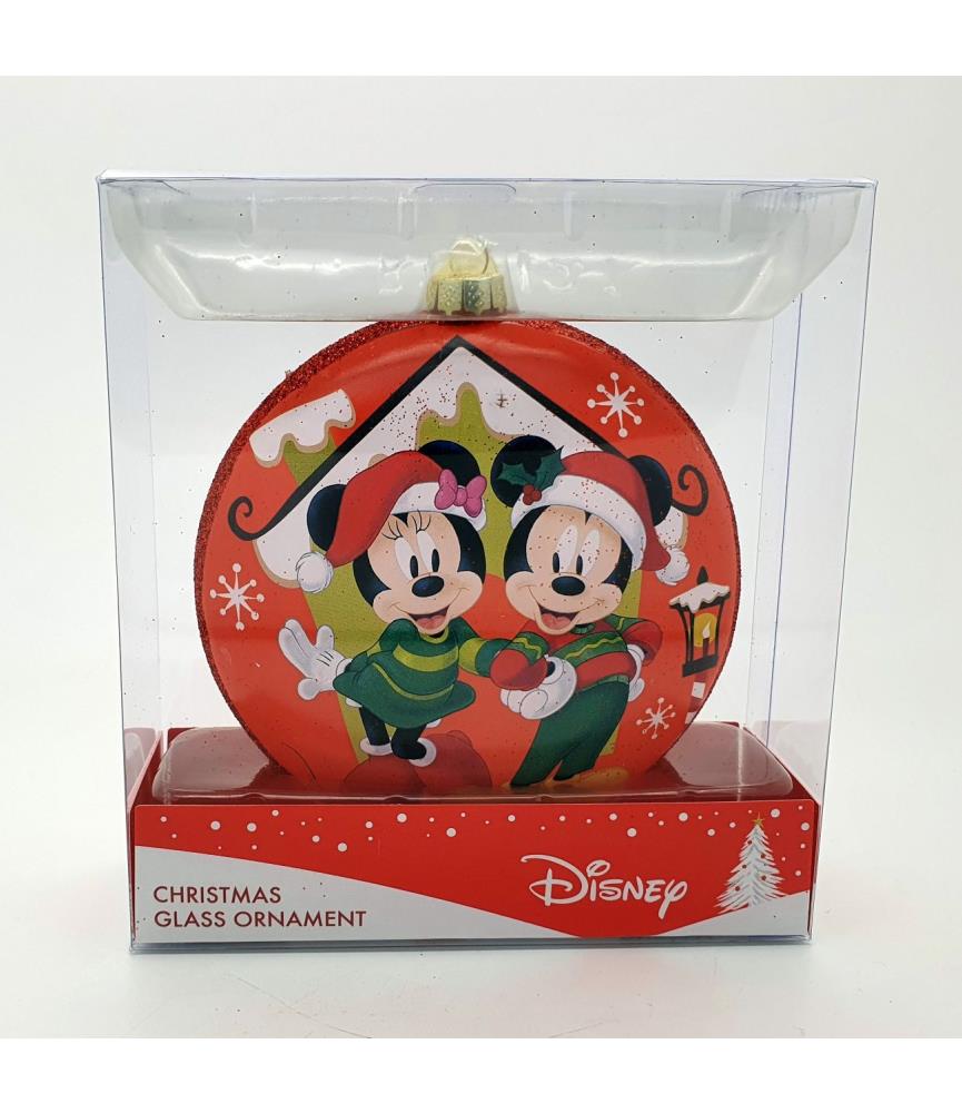 Mickey & Minnie disc ornament