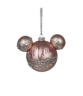 Minnie ears shining pink ornament