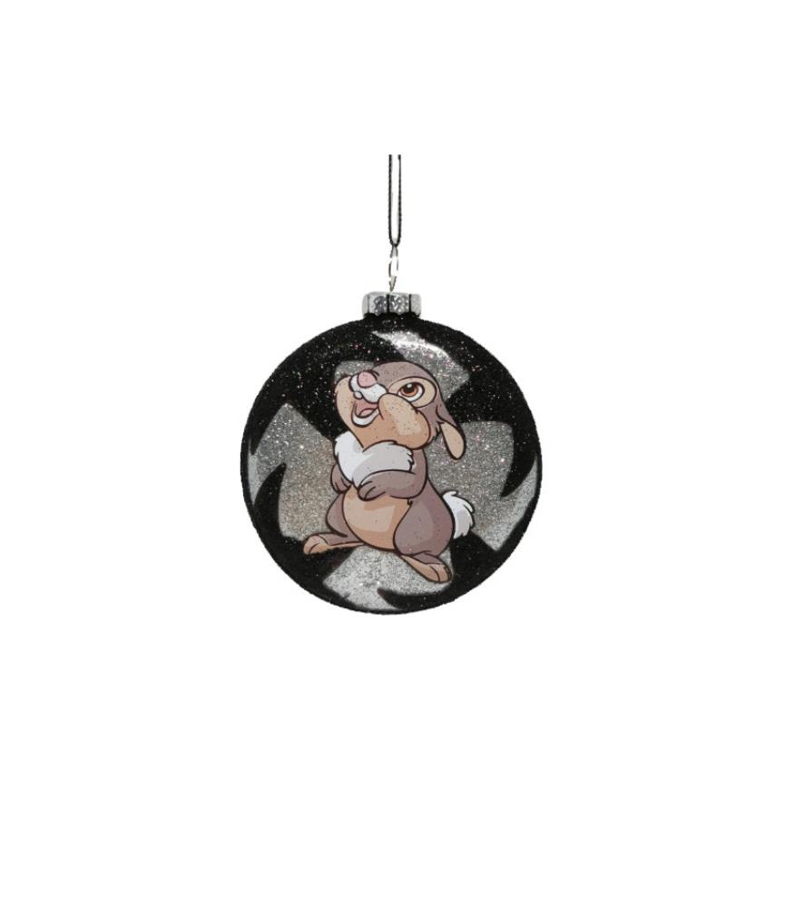 Thumper glass disc ornament