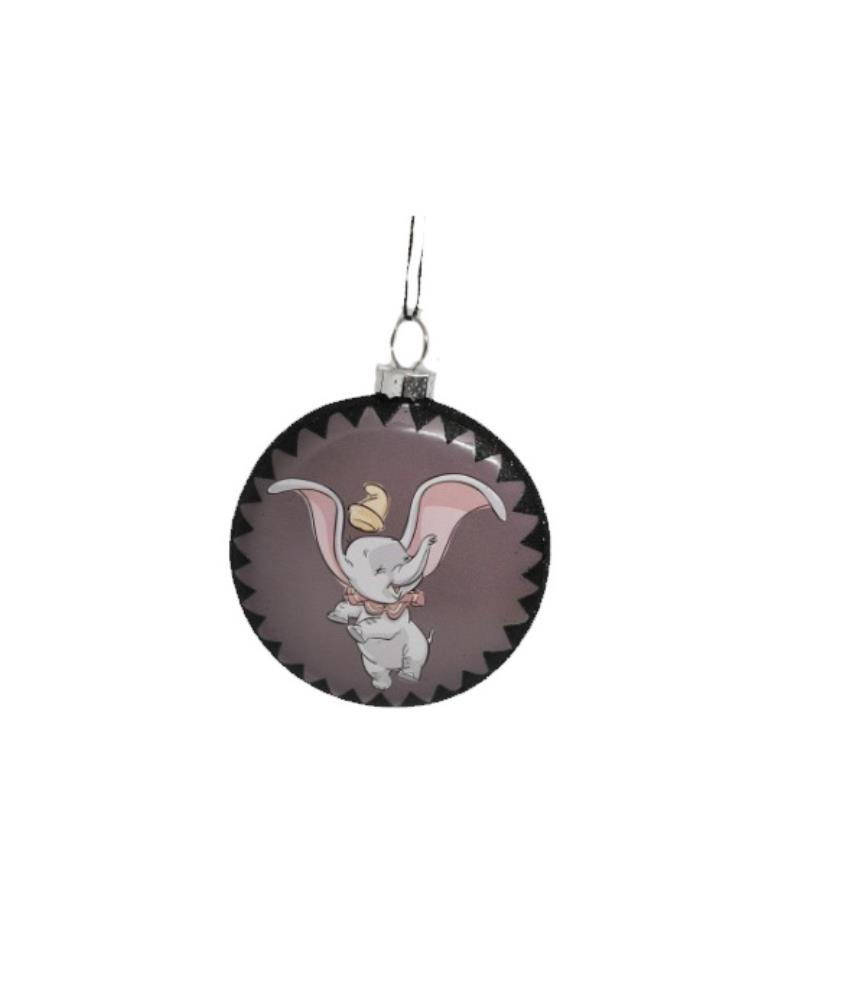 Dumbo glass disc ornament