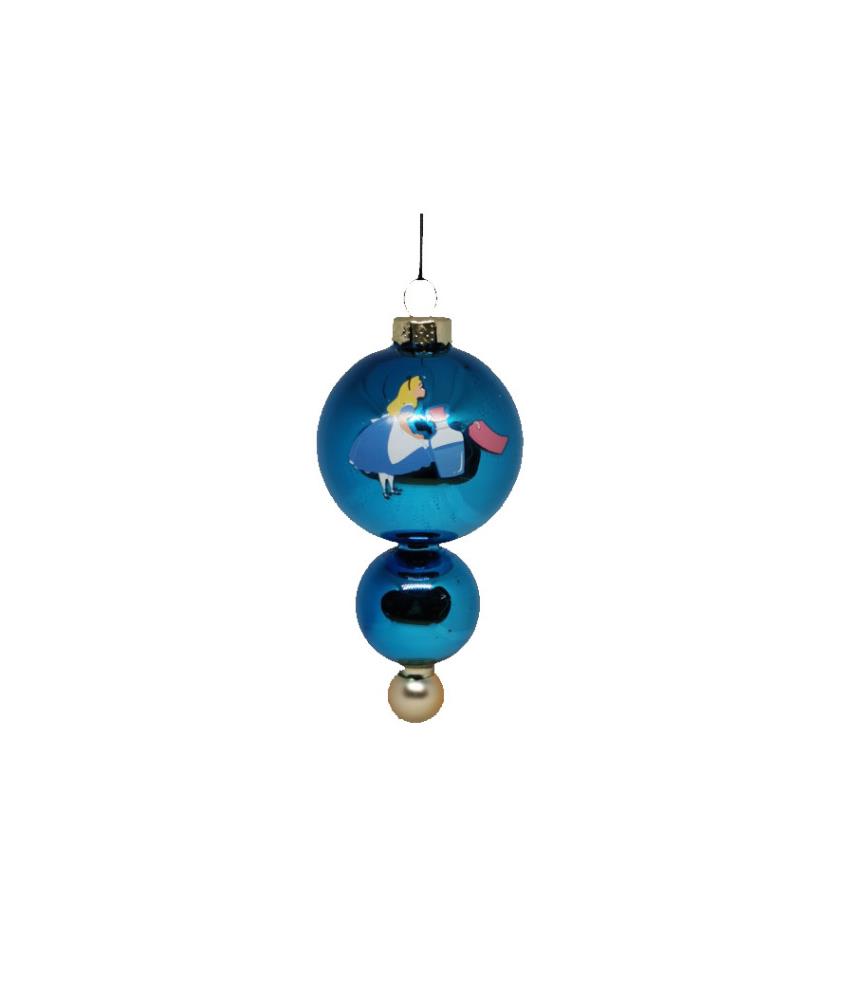 Alice blue glass balls ornament
