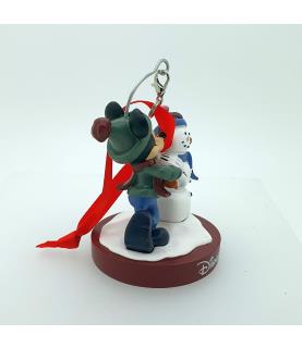 Mickey with Snowman ornament