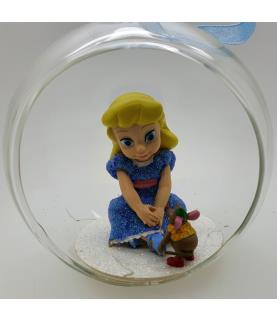 Animator Cinderella open glass ornament