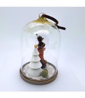 Kenai & Koda glass dome ornament