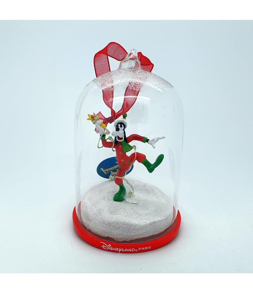 Goofy lighted glass dome ornament