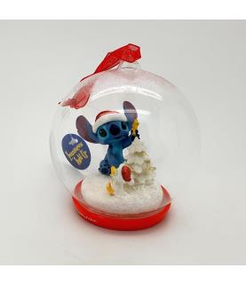 Stitch lighted glass ornament