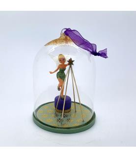 Tink glass dome ornament