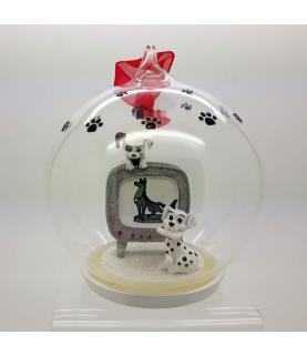 101 dalmatians glass ball ornament