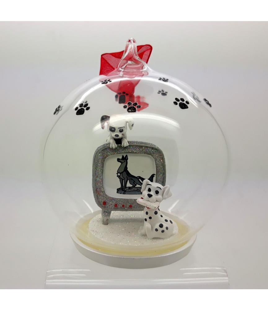 101 dalmatians glass ball ornament