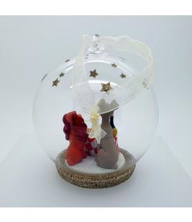 Lady & Tramp glass ball ornament