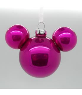 Purple Mickey head ornament