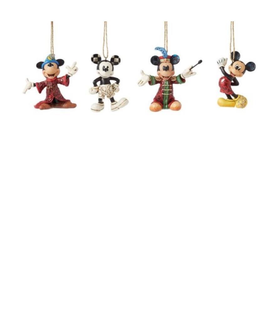 Mickey Mouse 4 Pack Hanging Ornaments