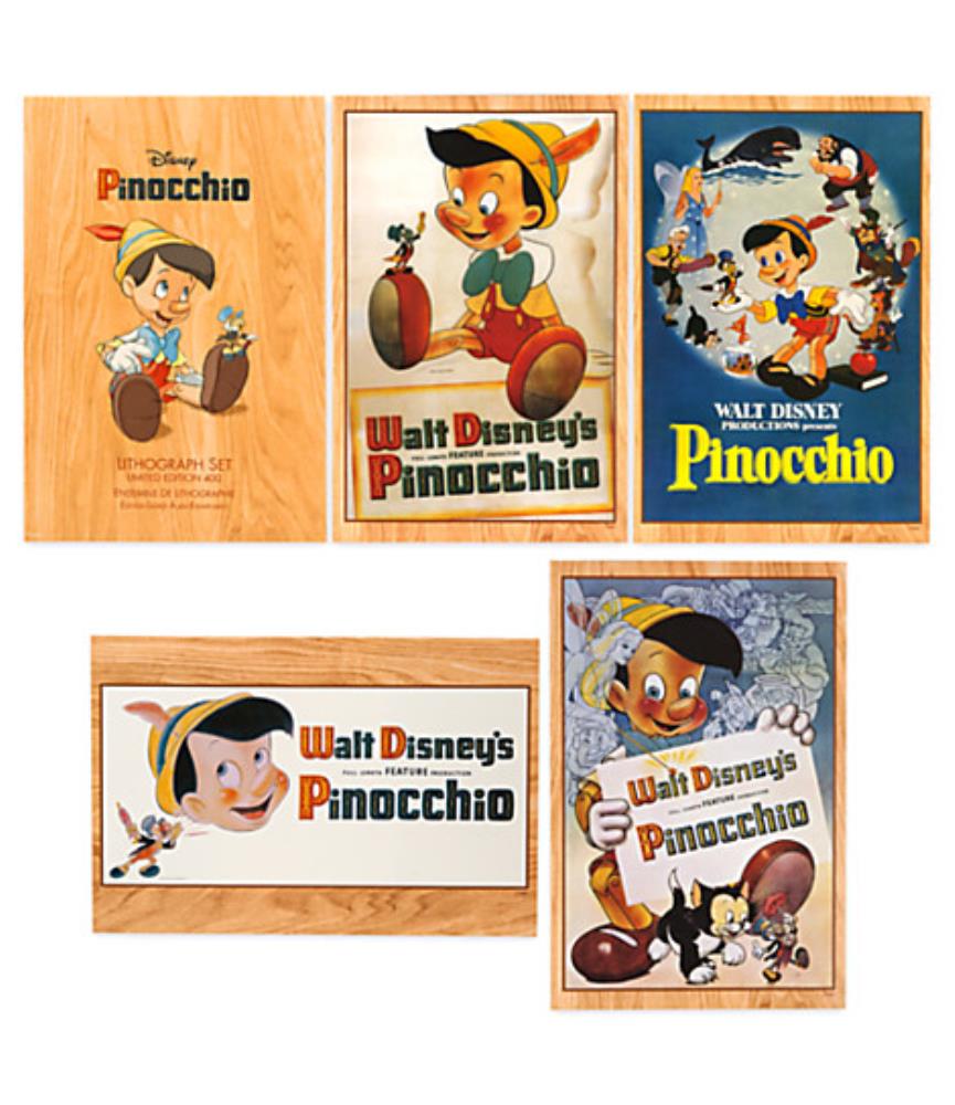 Pinocchio Lithograph Set - Limited Edition