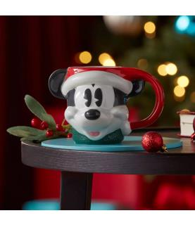 Mickey Mouse Vintage Christmas Figural Mug