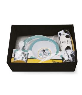 Set Baby Food: Mug, Plate, Thermic Bag 101 Dalmatians, Light Blue