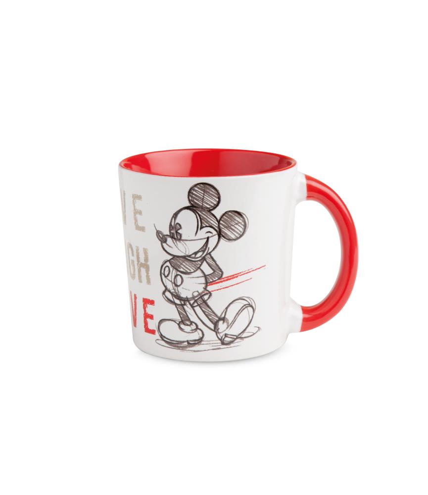 Mug Mickey Live Laugh Love Red