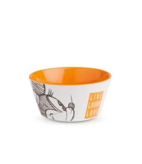 Bowl Minnie Live Laugh Love Orange