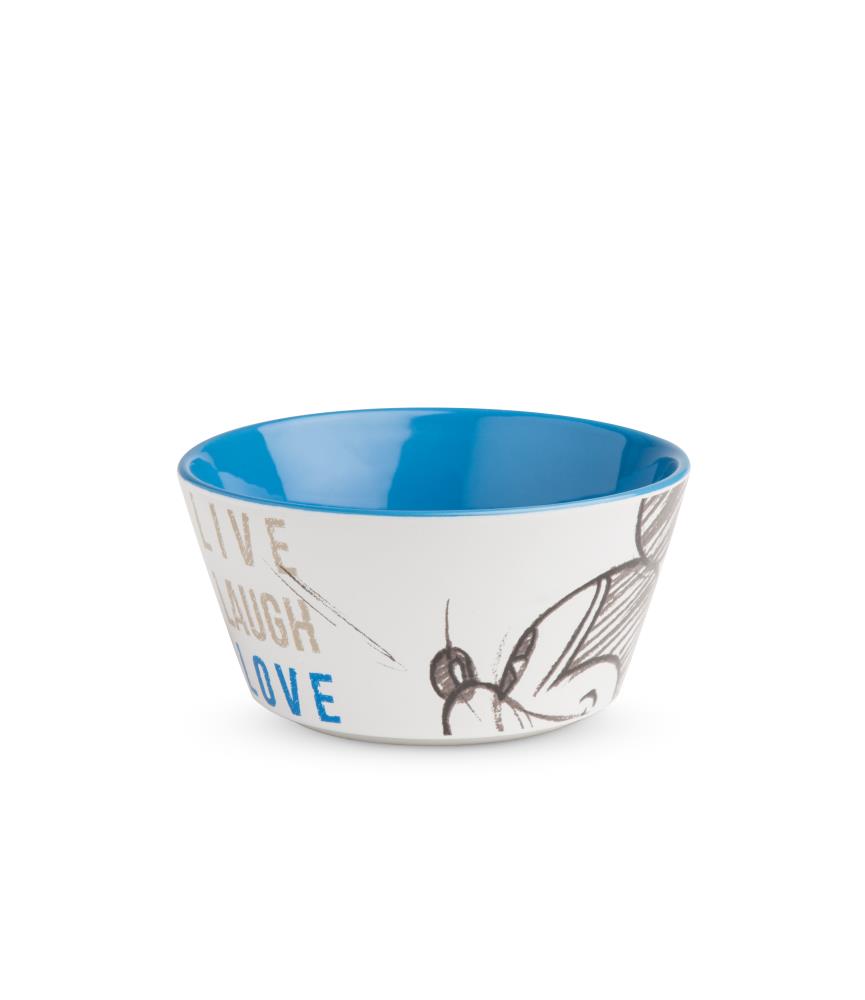 Bowl Mickey Live Laugh Love Blue