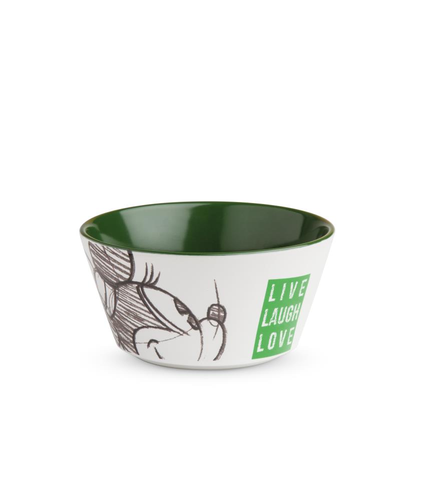 Bowl Minnie Live Laugh Love Green