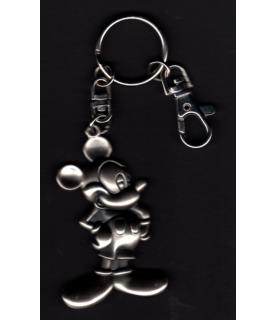 Keychain Metal Silver Mickey
