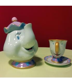 Mrs. Potts and Chip tea set