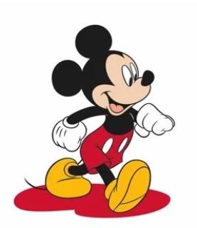 Mickey Mouse walking
