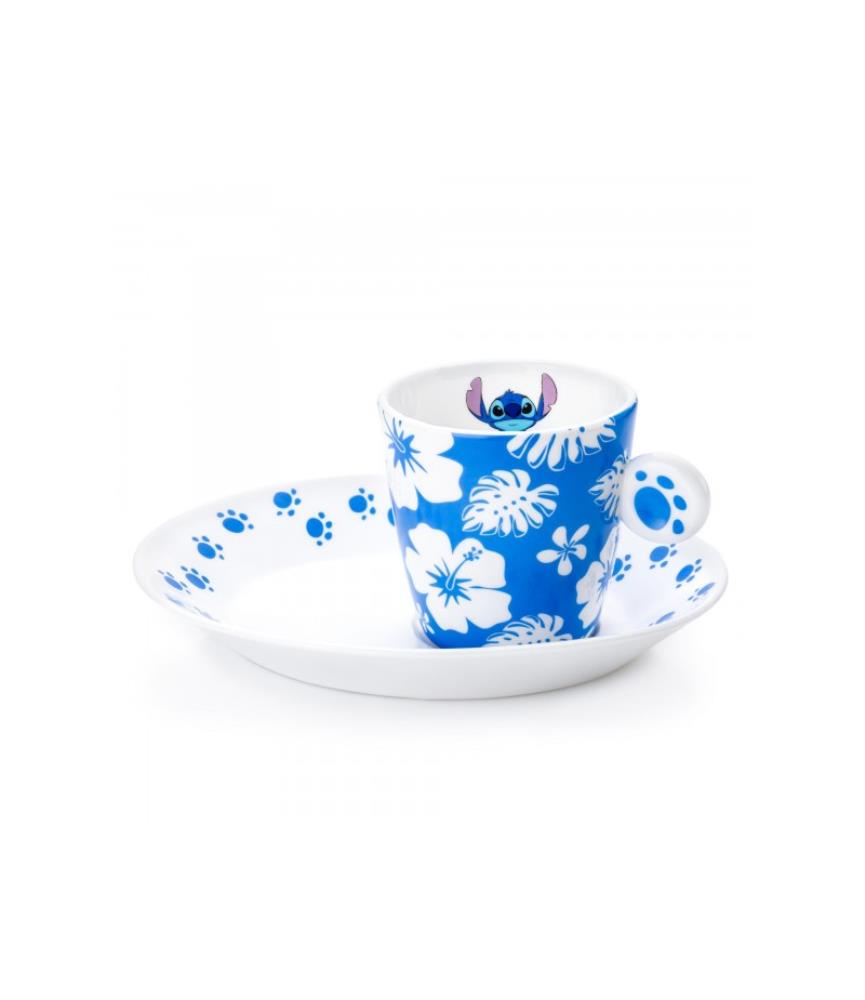 Stitch Espresso Cup and Saucer