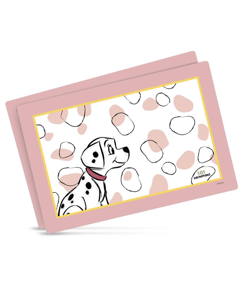 Set of 2 Placemats 101 Dalmatians, Pink: 45×30cm