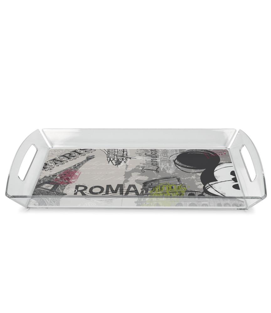 Plexiglass tray Roma with polypropylene placemat