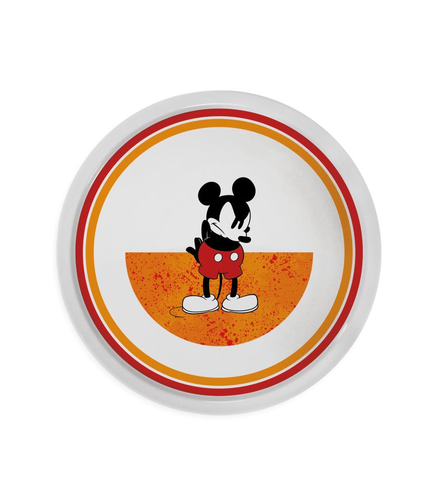 Pizza Plate Mickey I am Mickey orange