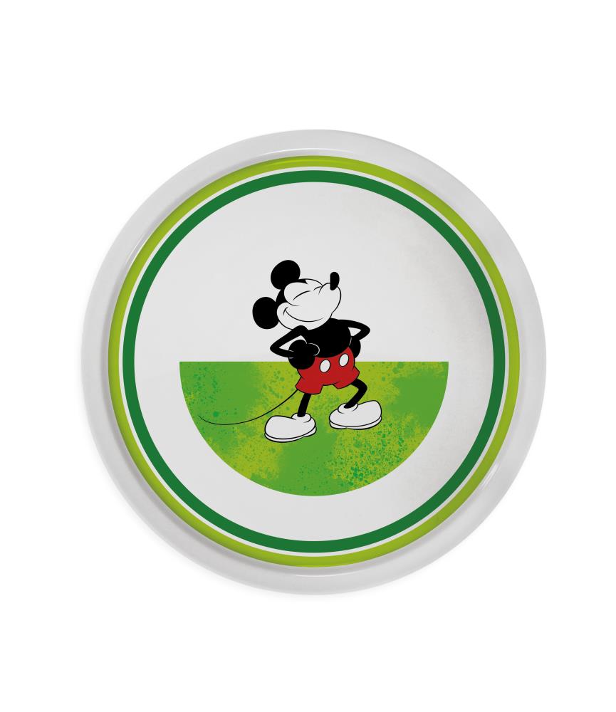 Pizza Plate Mickey I am Mickey green