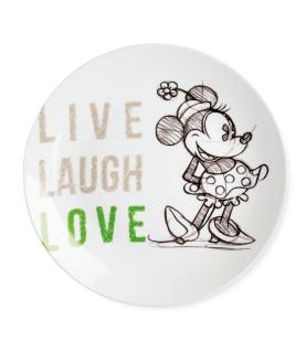 Plate Minnie Live Laugh Love Green