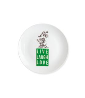 Plate Minnie Live Laugh Love Green