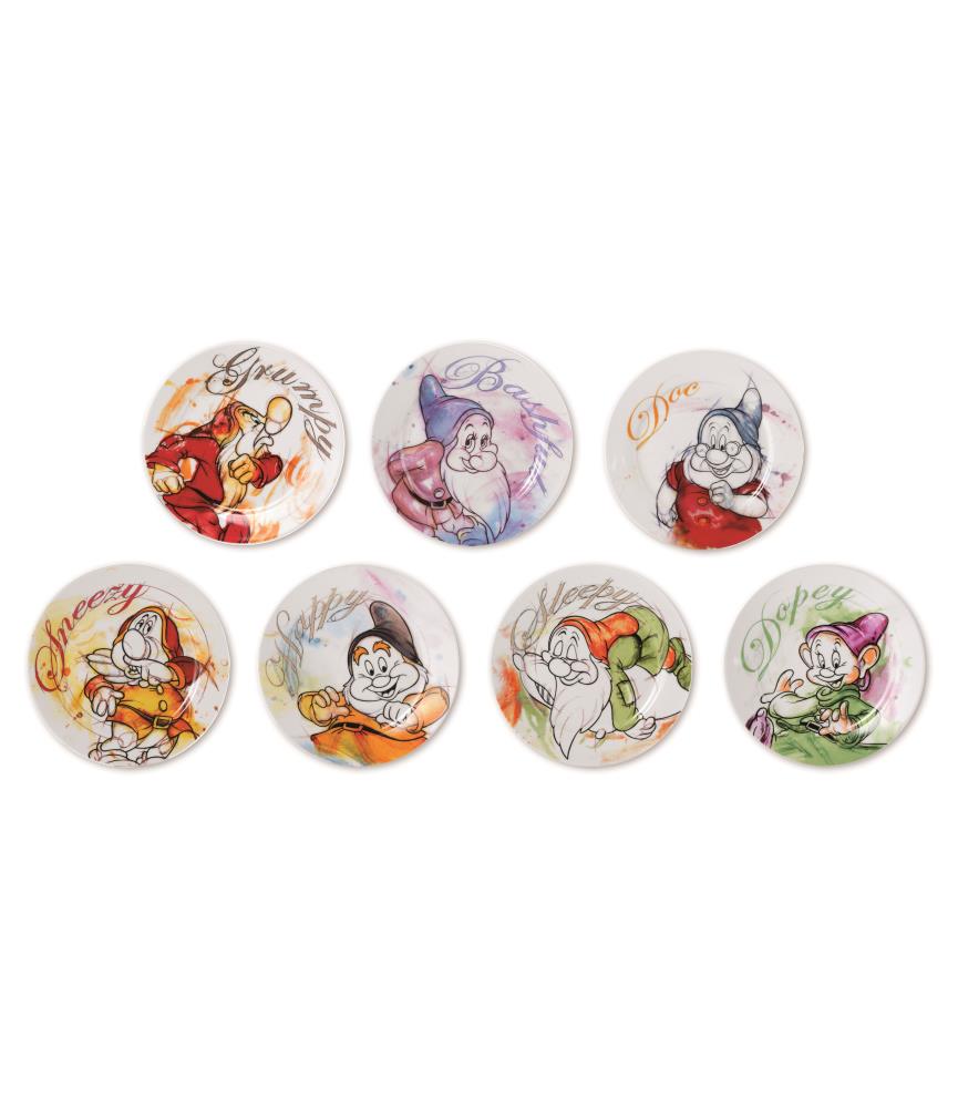 Seven Dwarfs Set 7 Dessert Plate