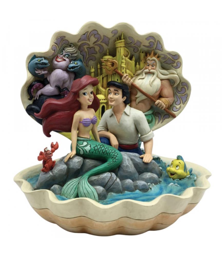 Seashell Scenario: Little Mermaid Shell Scene (Signed by Jim Shore)