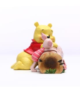 Pooh and Piglet by Log