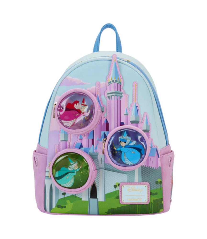 Loungefly Mini Backpack - Stained Glass Castle - Sleeping Beauty