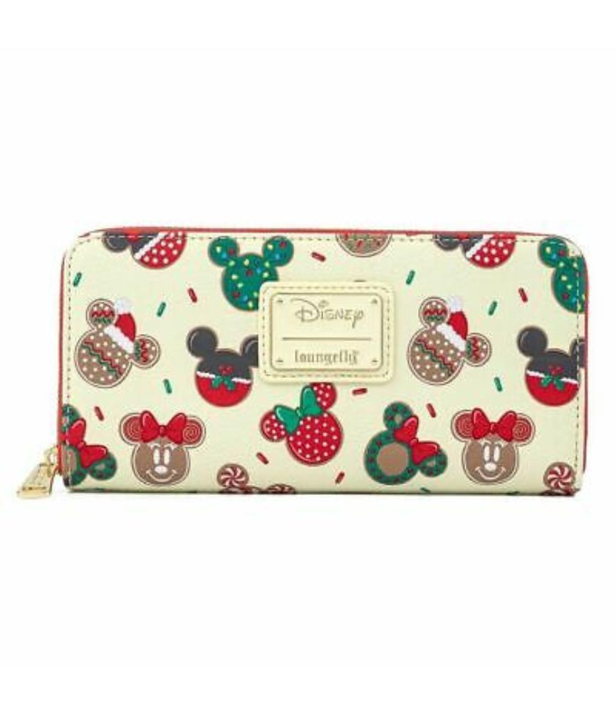 Mickey & Minnie Christmas Cookies Zip around wallet