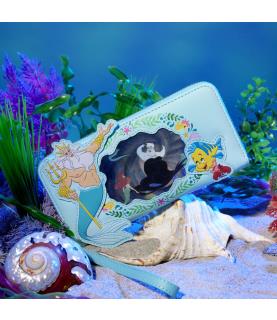 Loungefly Zip Around Lenticular Wallet: Little Mermaid Princess Series