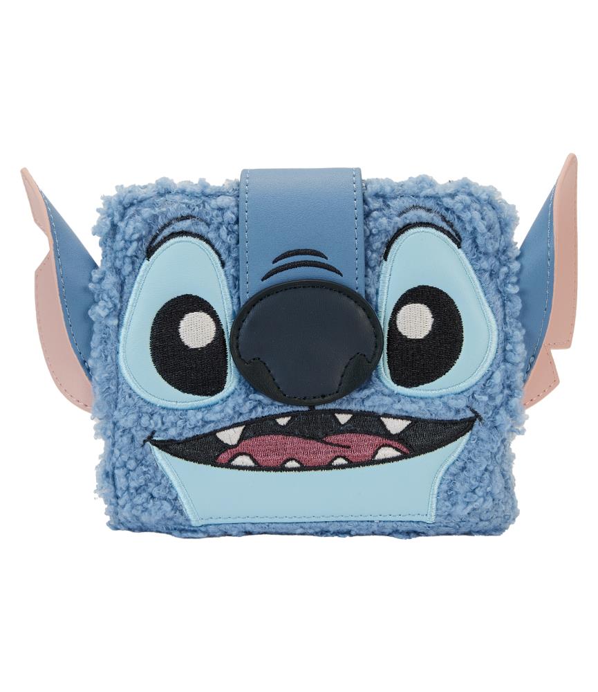 Loungefly Zip Around Wallet: Stitch Plush Bifold