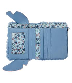 Loungefly Zip Around Wallet: Stitch Plush Bifold