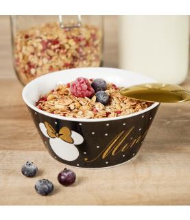 Minnie gold glitter breakfast bowl