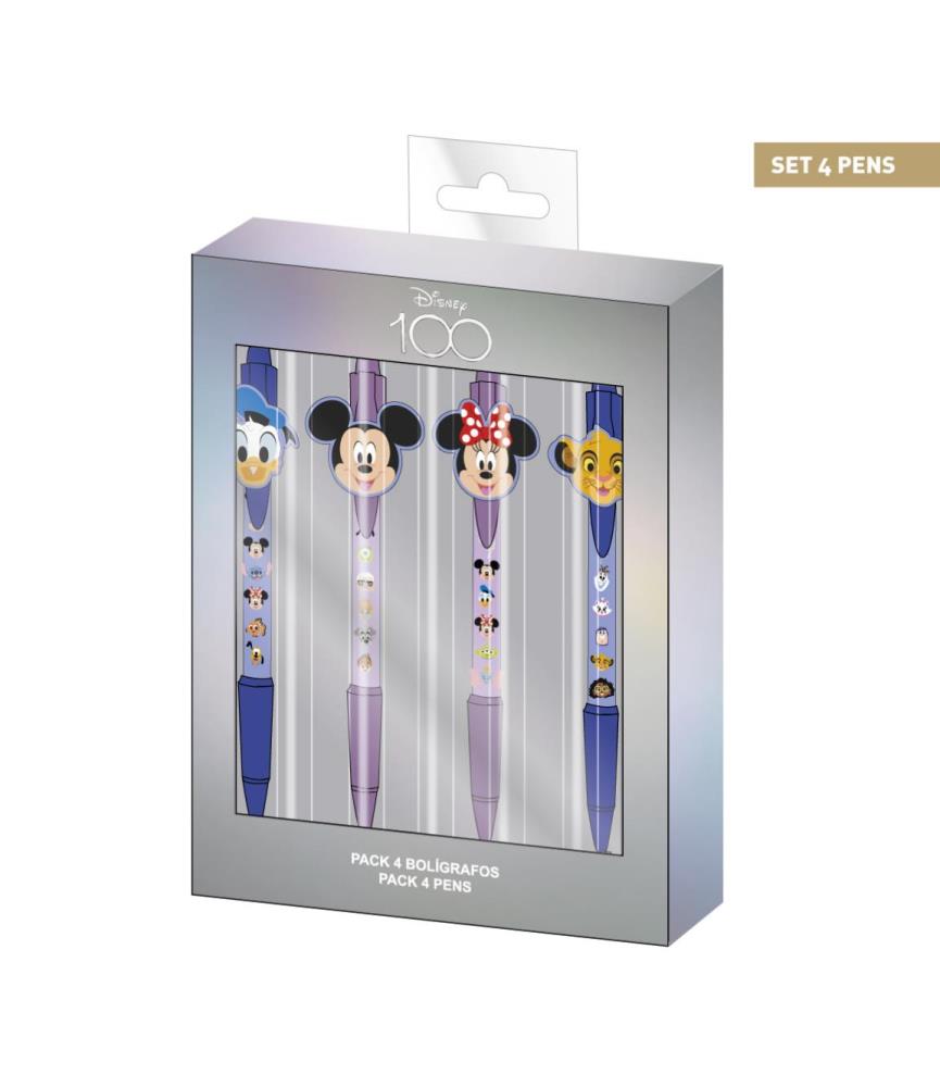 Disney 100 Years - Characters - Set of 4 Ball-Point pens