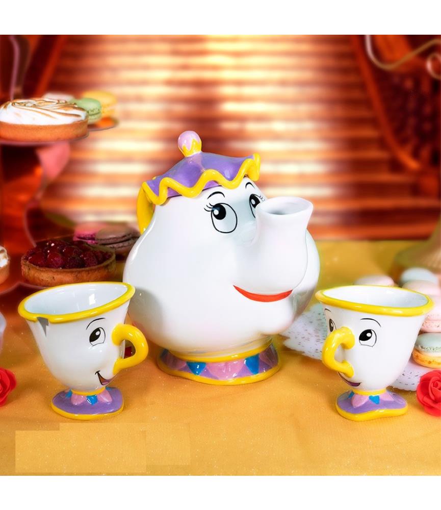 Mrs. Potts and Chip tea set