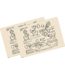 Donald Duck model sheet vintage placemats (2)