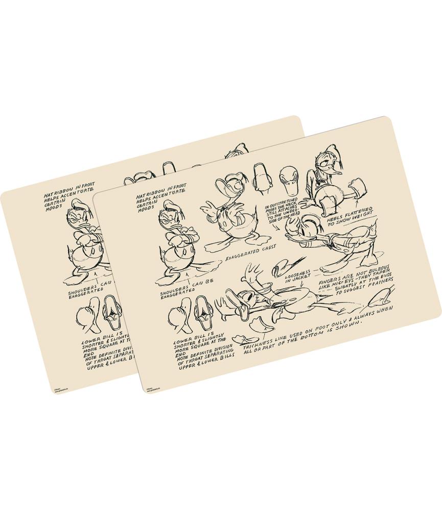 Donald Duck model sheet vintage placemats (2)
