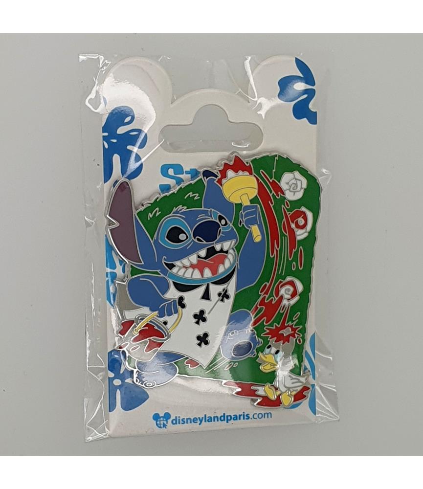 DLP - Stitch and Duckling - Alice's Curious Labyrinth - Clubs Card Painting