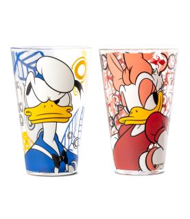 Set of 2 glasses 310ml: Donald & Daisy