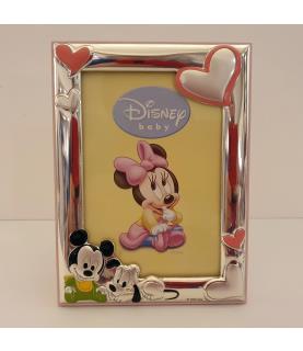 Mickey 'Hearts' Silver Photo Frame RS 9x13