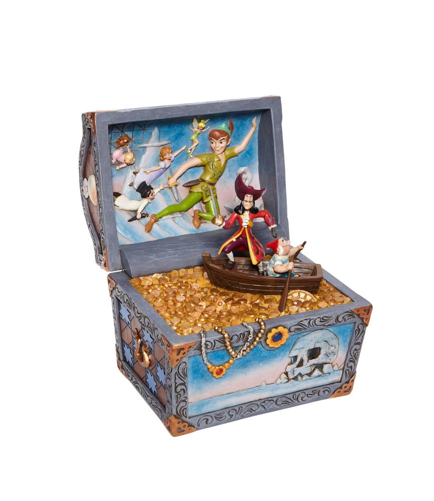 Treasure-Strewn Tableau: Peter Pan Flying Scene (Signed by Jim Shore)